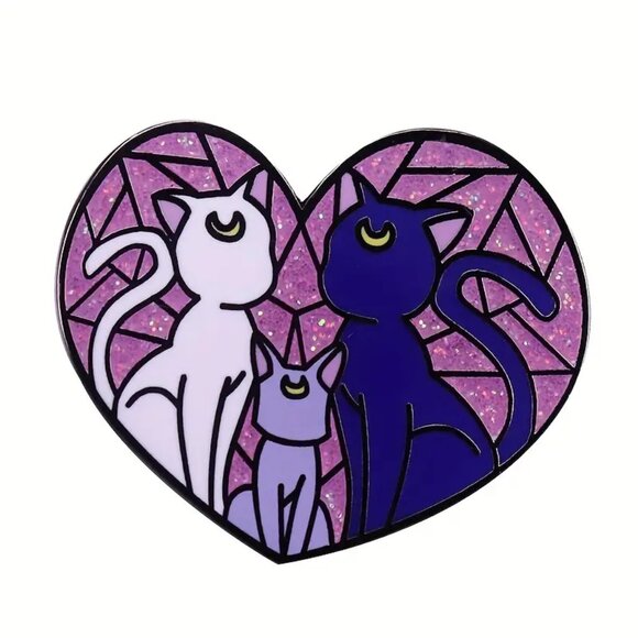 New Happy furefer enamel pin, magic cat sailor moon enmael pin - Picture 1 of 3